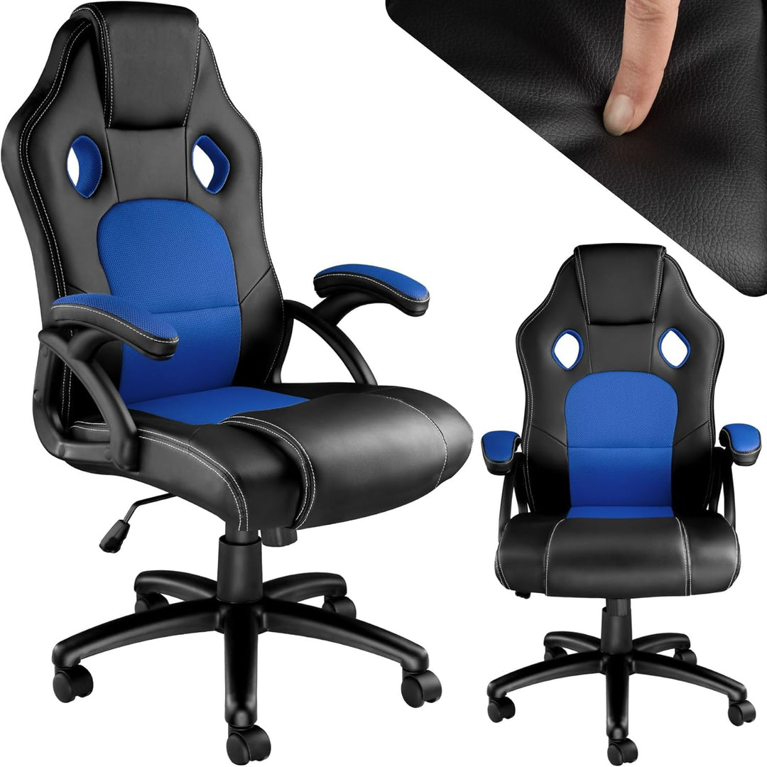 TecTake Sportsitz Chefsessel Stuhl ergonomischer Gaming Bürostuhl Racing Schalensitz - Diverse Farbe