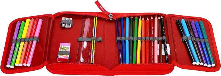 SCOOLSTAR Herz Schulranzen Set 4 tlg.Mädchen 1 Klasse Tornister Schulrucksack Schultasche für Grunds