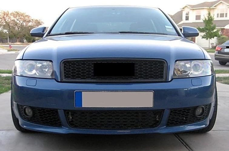 Waben- Gitter- Kühler- Sport- Front- Rippen- Grill ohne Emblem Schwarz Eintragungsfrei