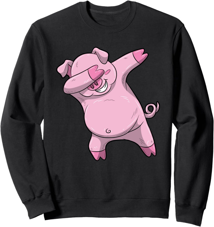 Lustiges Schweinchen mit Schweinchen Sweatshirt