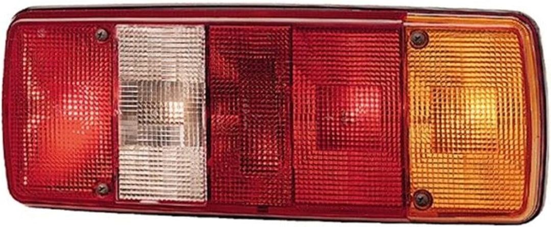 HELLA Rückleuchte - Glühlampe - 24V / 12V - Einbau/geschraubt - ECE/ADR/GGVS - Lichtscheibenfarbe: m