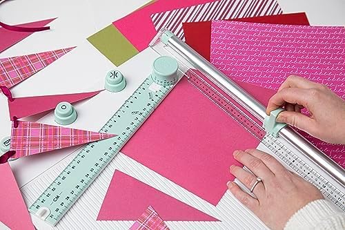 Sizzix Scoring Board & Trimmer (30 cm x 30 cm) | Werkzeug zum Erstellen von Umschlägen, 3D-Boxen, Zu