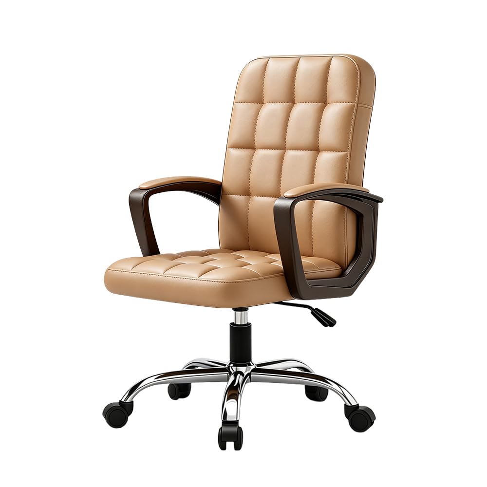 Leder Ergonomische Schreibtischstuhl-Bürostuhl, 360 ° Schwenk Mit Hoher Dichte, Höhepunkt, Höhe Eins