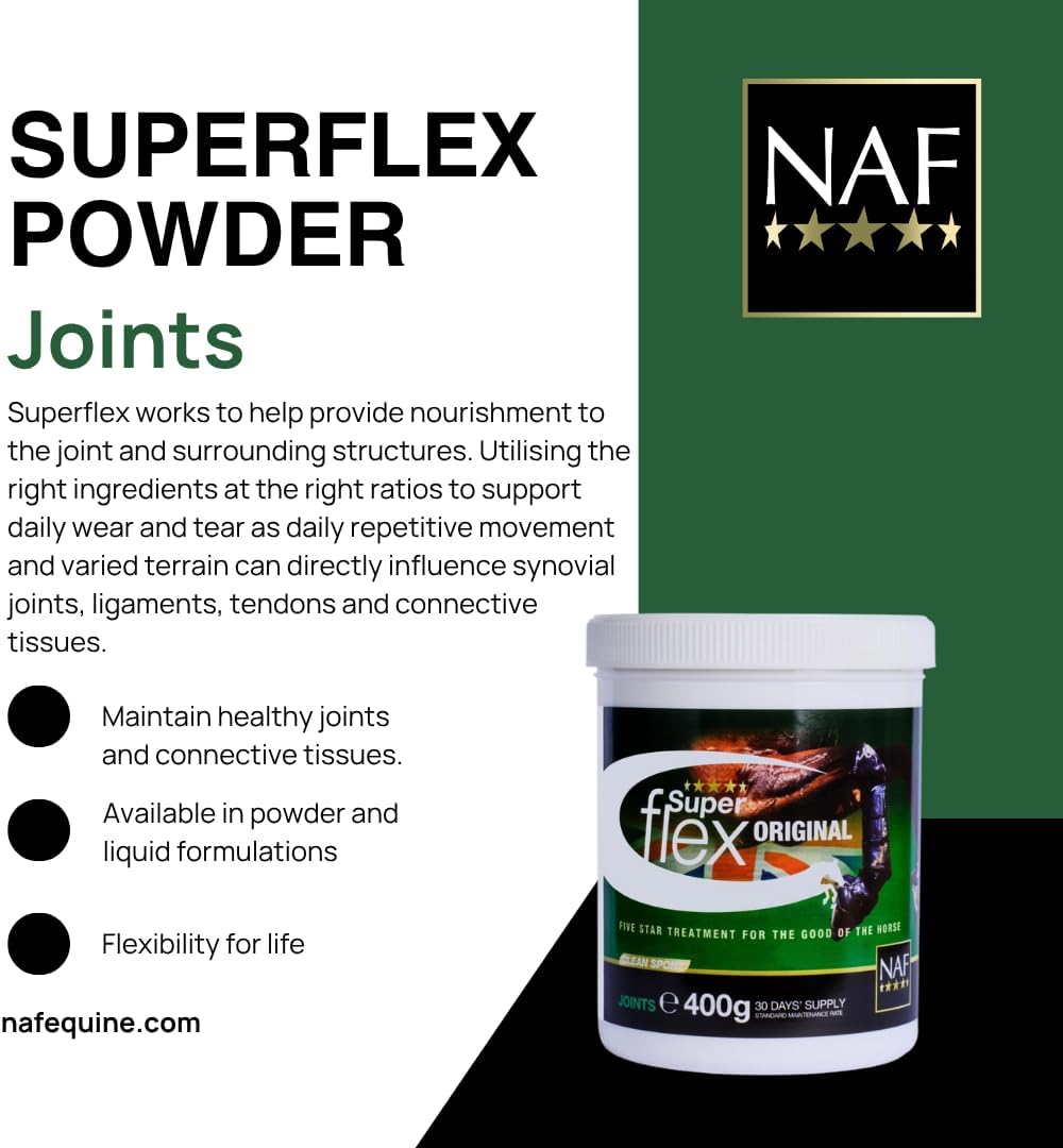 NAF Equine Equine 5032410014518 Superflex 5 Star Pulver - 400 Gramm, 400 g