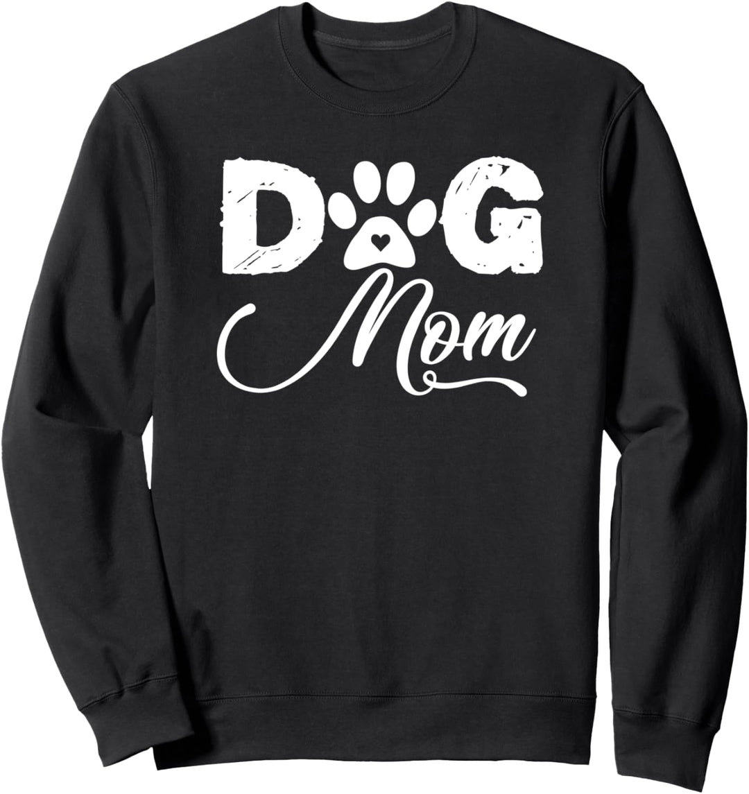 Dog Mom Paw Print Fun Gift Mom Light Sweatshirt