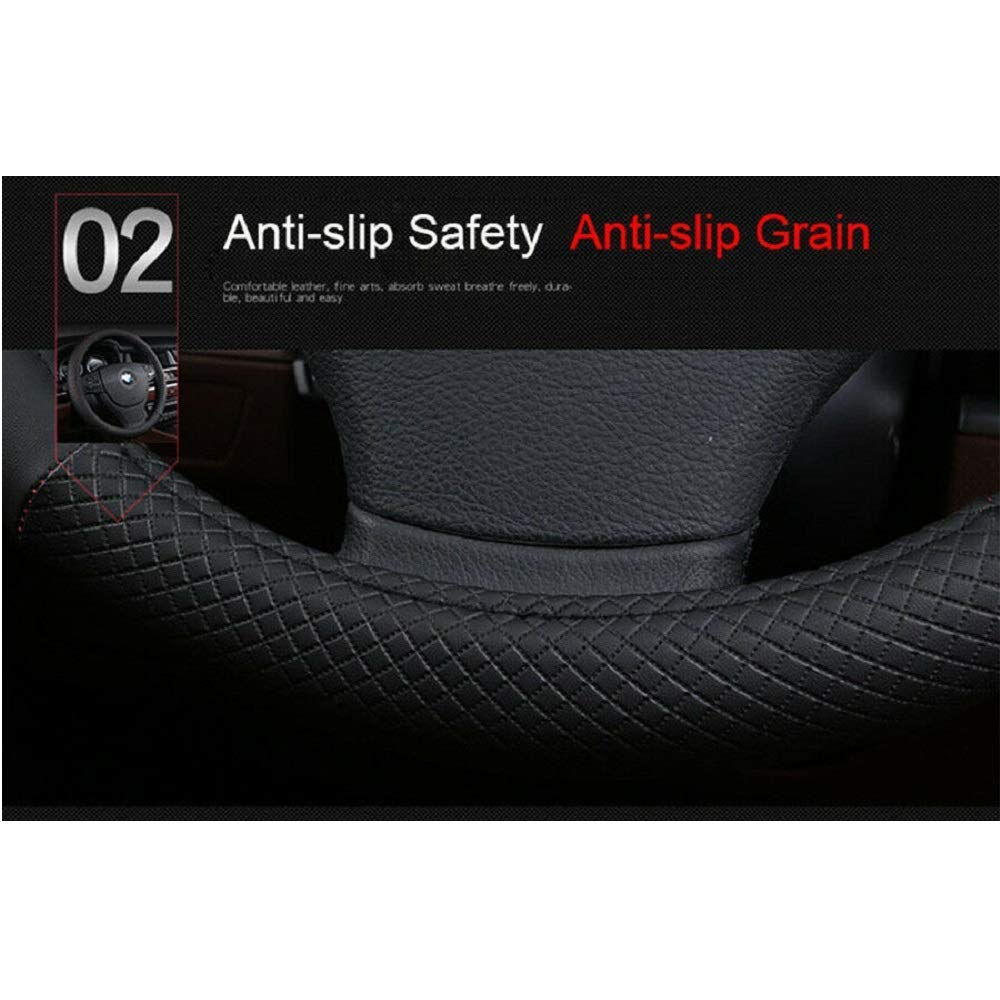 Universal Breathable Anti-Rutsch-Autoschutz - Auto-Lenkradabdeckung für Auto, LKW, SUV, Van, Grösse