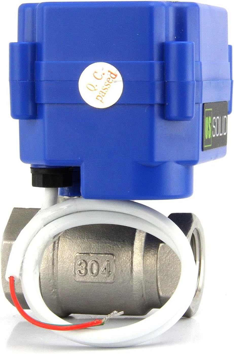 U.S. Solid 1/2" motorisierter Kugelhahn, Edelstahl, elektrischer Kugelhahn, stromlos offen, DN15 mit