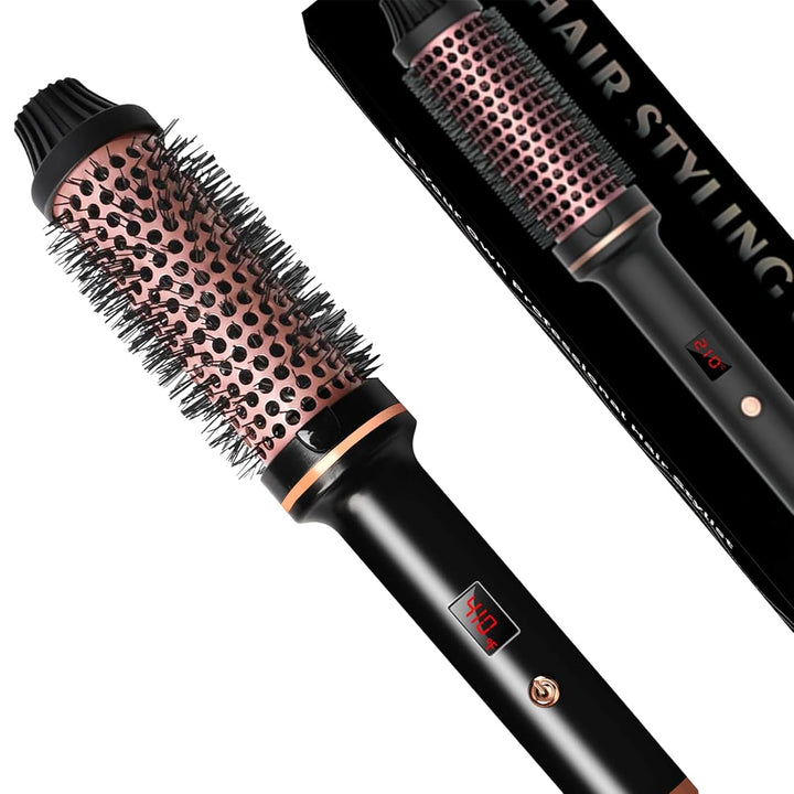 TANSHINE Thermal Brush, 38 mm Elektrische Rundbürste Wärmebürste, Lockenbürste Warmluft und Volumize