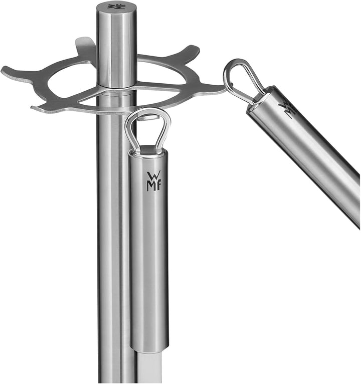 WMF Profi Plus Küchenhelfer Set 7-teilig, Ständer mit 6 Helfern, Schöpflöffel, Schaumlöffel, Wokwend