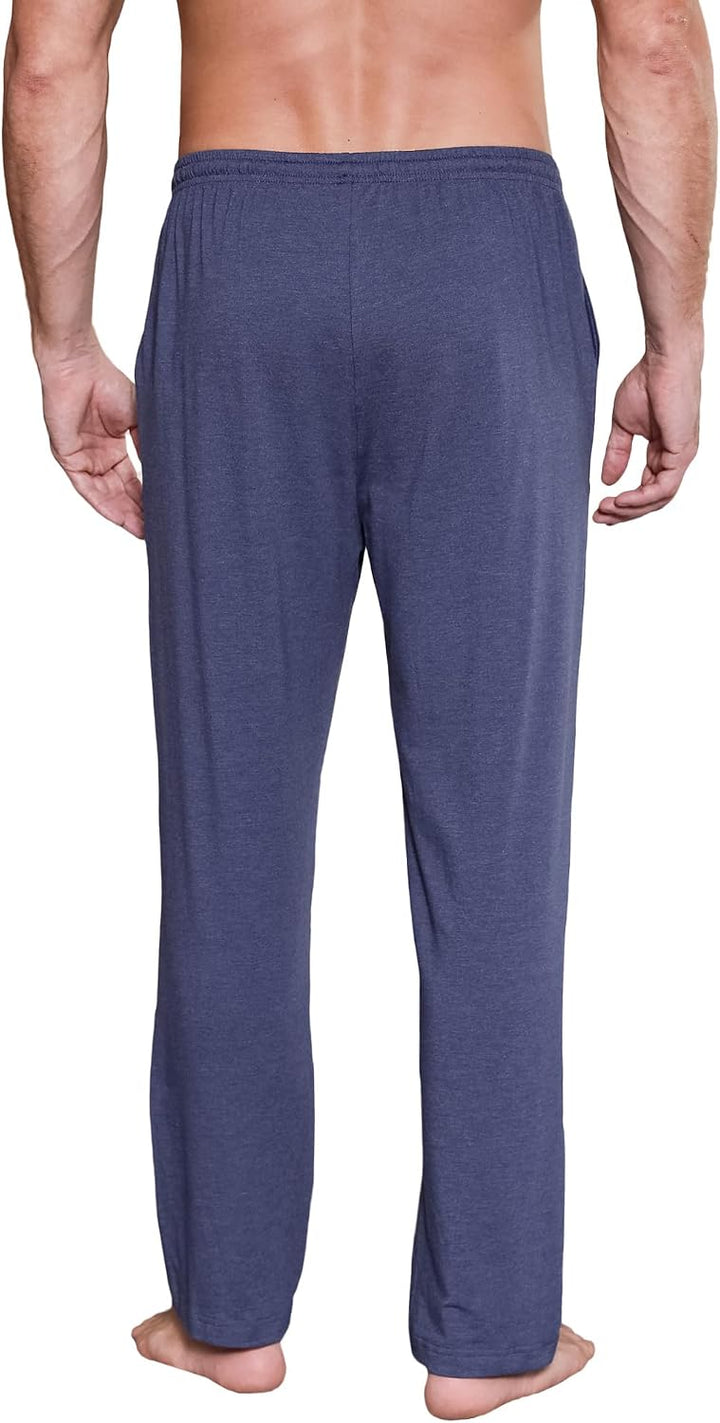2er-Pack Schlafanzughose Herren Lang Leichte Pyjamahose aus Baumwolle Loungewear Hosen Schlafhose Fr