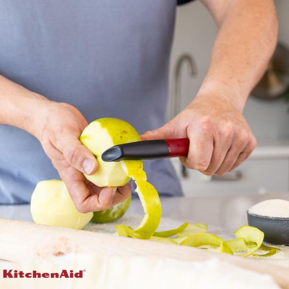 KitchenAid KHA112OHEREG Classic Euro Sparschäler Empire Rot