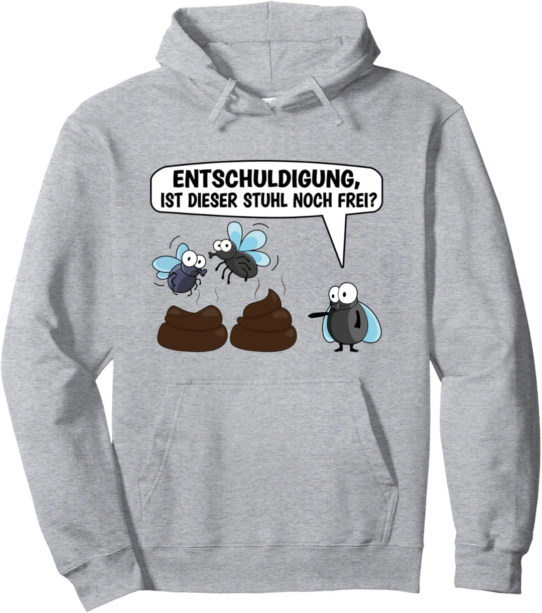 Fliege Insekt Entomologie Wortspiel | Kackhaufen lustig Pullover Hoodie