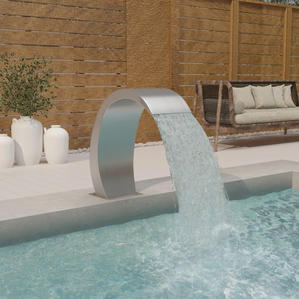HOMIUSE Pool-Wasserfall 22x60x70 cm Wasserfall Brunnen Wasserfall Garten Wasserfall Teich Pool Wasse