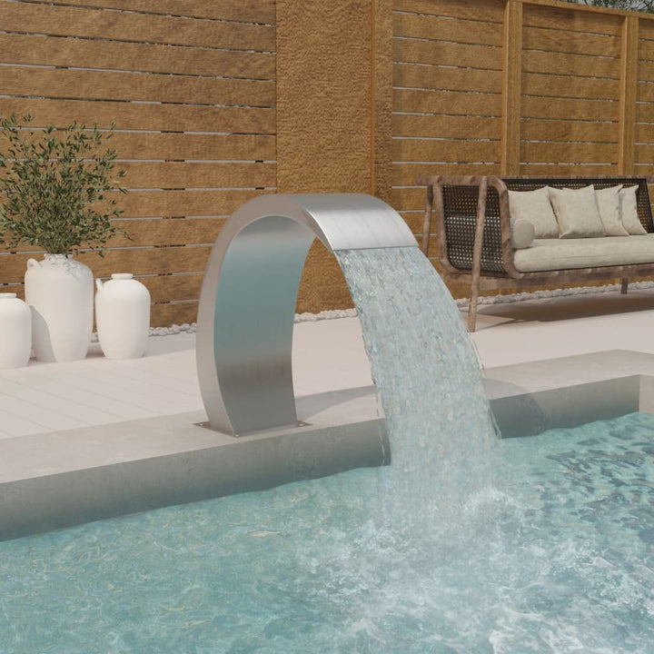 HOMIUSE Pool-Wasserfall 22x60x70 cm Wasserfall Brunnen Wasserfall Garten Wasserfall Teich Pool Wasse