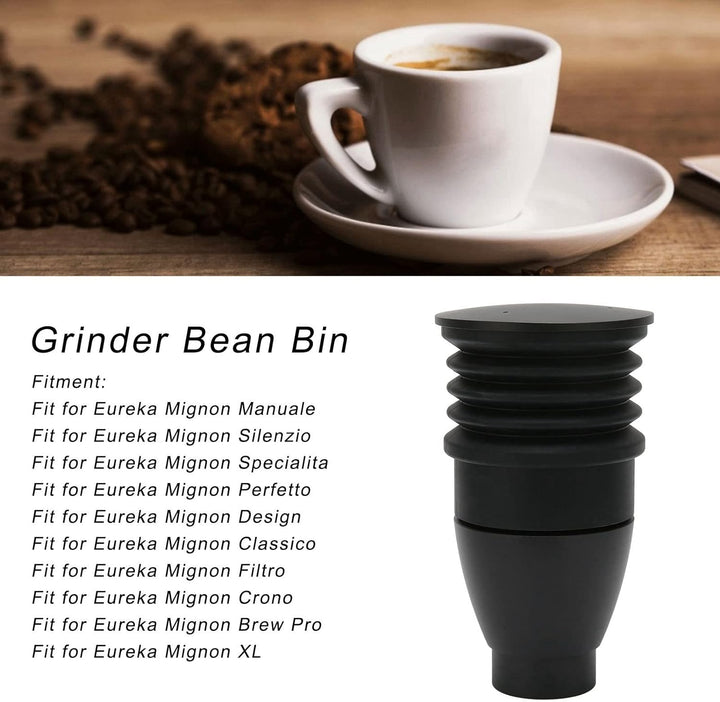 60g Kaffeemühle Single Dose Hopper, Espressobohnenmühle, Kaffeemühle aus Aluminiumlegierung, Blowing