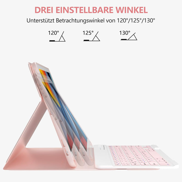 BQSS Tastatur Hülle für iPad 10.2 Zoll (9/8/7 Generation), für iPad Air 3rd und iPad Pro 10.5, Magne