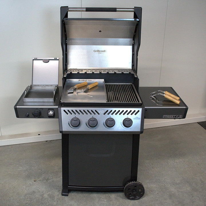 Edelstahl Grillplatte - Plancha 45 x 30cm - für Napoleon Freestyle und Rogue 365, 425, 525 45x30cm -