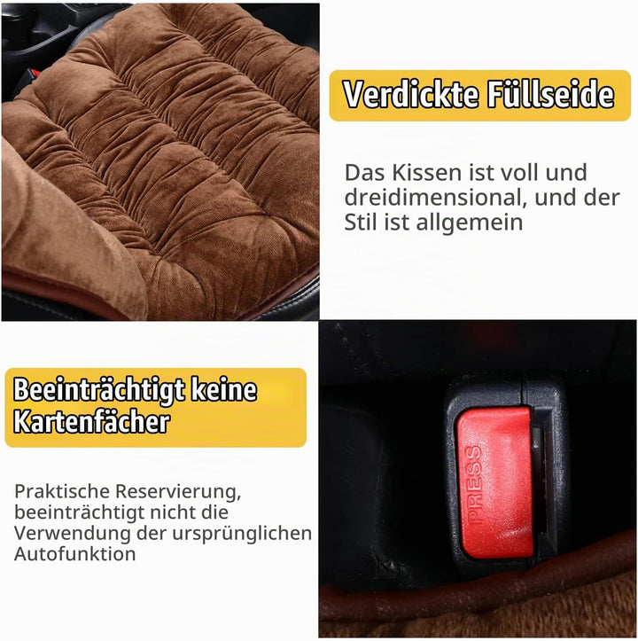 CGEAMDY Warmes Autositzkissen, Auto Sitzauflagen, Sitzschoner für Autositze, Universal Autositzschon