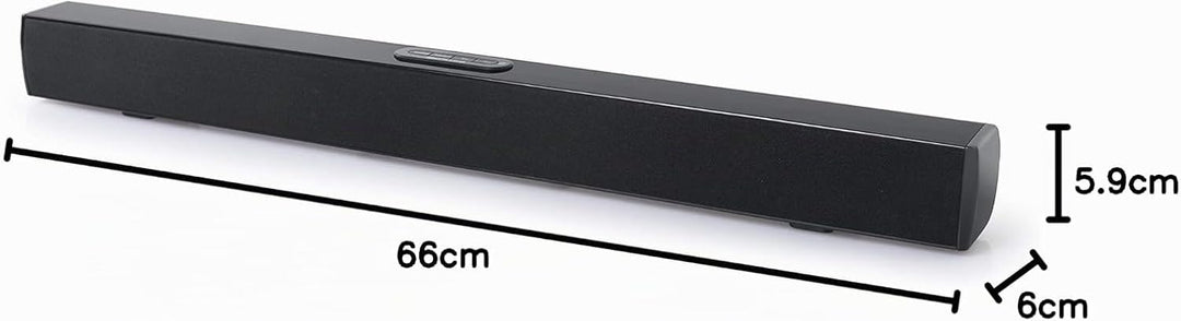 Muse TV Soundbar Bluetooth mit optischem Eingang, AUX-In und RCA-Eingang, 50 Watt Ausgangsleistung