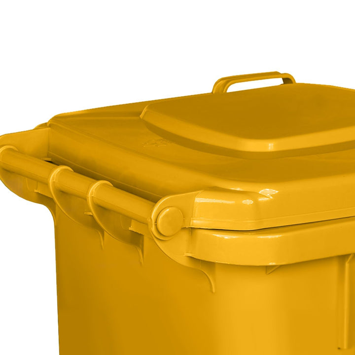 IMJ-Global Abfallbehälter Mülleimer Abfallcontainer | PN-EN 840 | 240 L | mit Rädern | Mechanisches