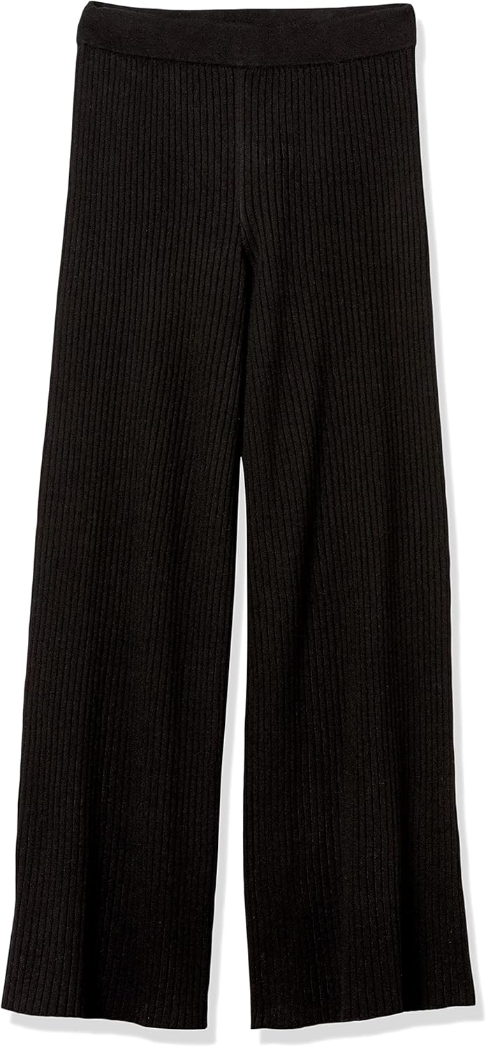 The Drop Damen Pants Catalina Pull-on Rib Sweater Pant L Schwarz, L Schwarz
