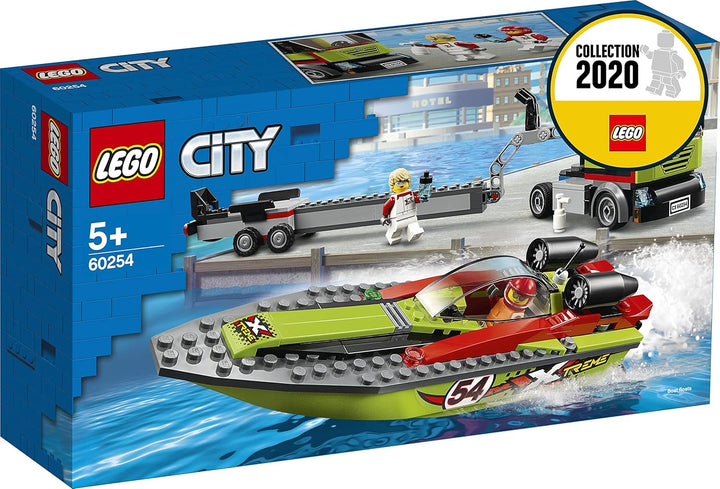 Lego 60254 City Great Vehicles Rennboot-Transporter