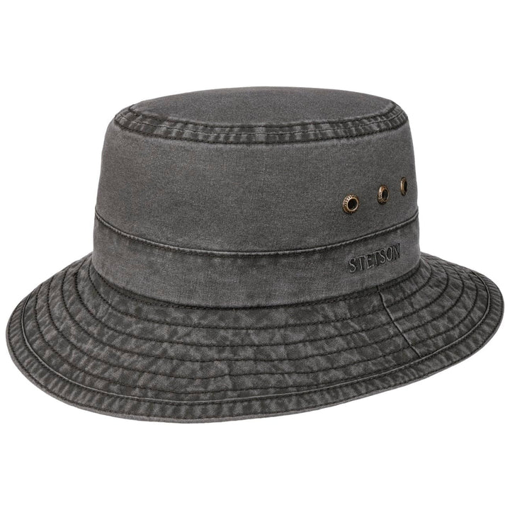 Stetson Reston Freizeithut Damen Herren Schlapphut Bio-Baumwolle Packable Baumwollhut 40-facher UV-S