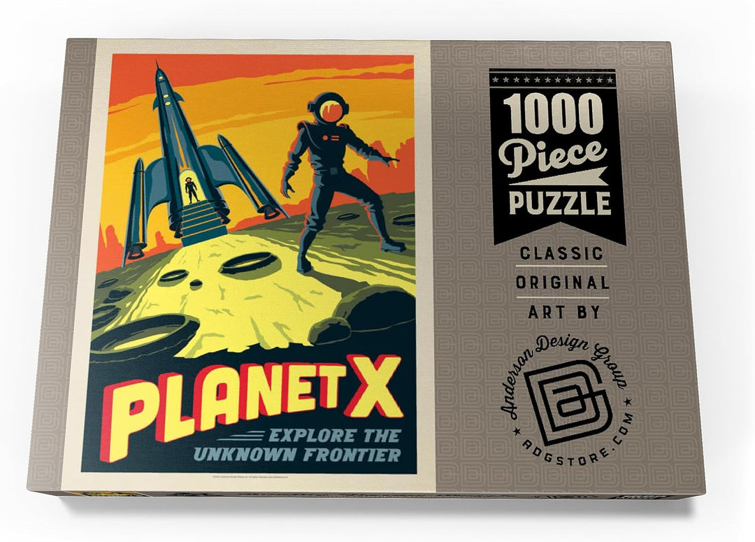 Planet X, Vintage Poster - Premium 1000 Teile Puzzle - MyPuzzle Sonderkollektion von Anderson Design