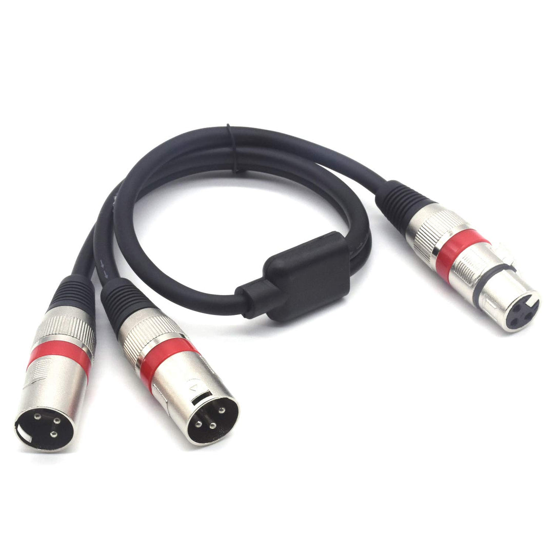 SiYear Ausgewogenes XLR-Splitter-Kabel – Buchse auf Dual-Stecker, 3-Polig, Patch-Y-Kabel, Mikrofon-S