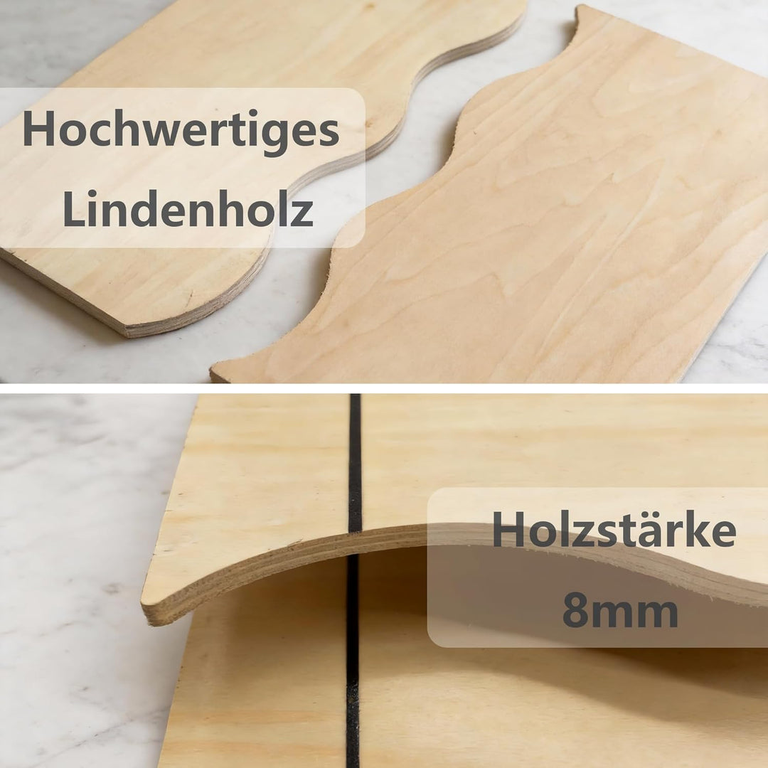 Systembrett Aufstellung Set, Familienbrett Beziehungsbrett aus Holz für Coaching Familienaufstellung