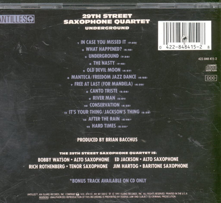 Underground, Audio-CD