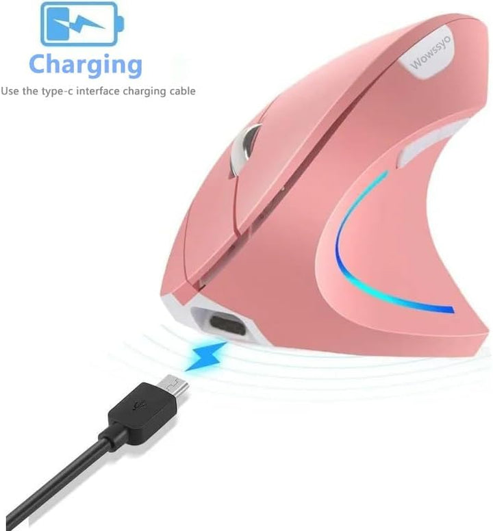 2.4G Wireless Vertikale Ergonomische, Wiederaufladbar, Optische Maus Vertical Ergonomic Optical Mous