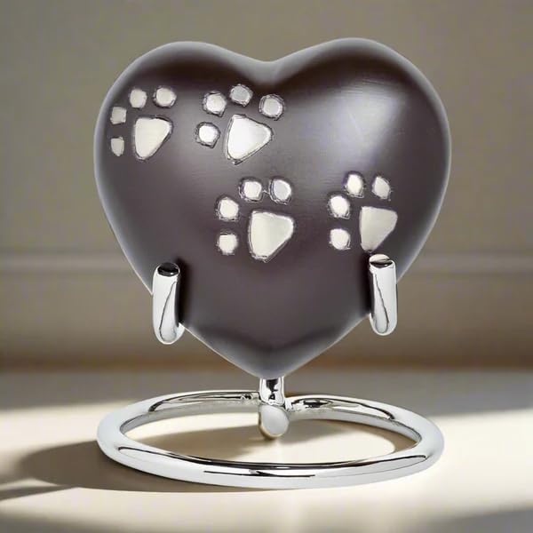 Royal Rapture URN for ashes Heart Funeral Cremation Memorial Keepsake Pet Dog Cat 3" (Chocolate, 3")