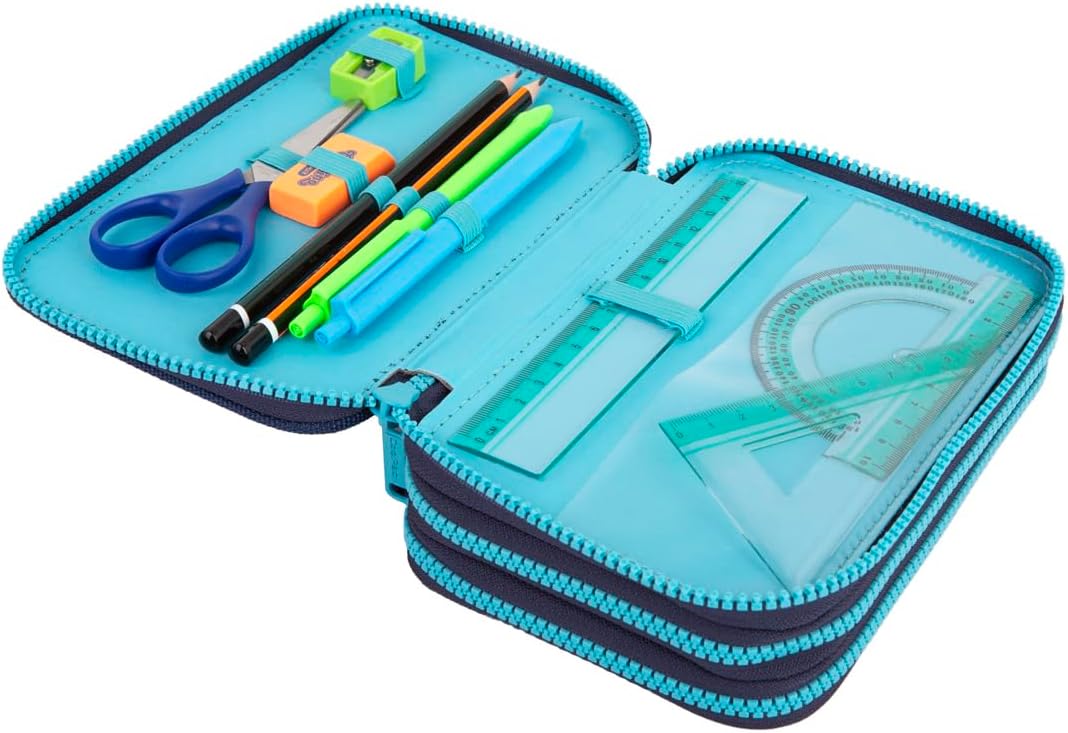 CoolPack XXL Federtasche Federmappe 3-Fach Schulstiftetui, dreifaches Federmäppchen, Federmäppchen f