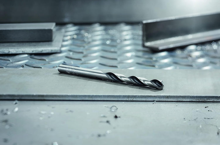 Bosch Professional 10 Stück HSS Spiralbohrer PointTeQ (für Metall, 8,3 x 75 x 117 mm, Zubehör Bohrsc