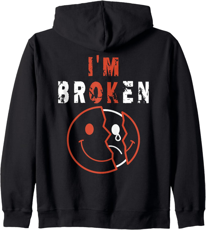 I'm Broken I'm OK - Trauer Andenken Krankheit - I'm Broken Kapuzenjacke