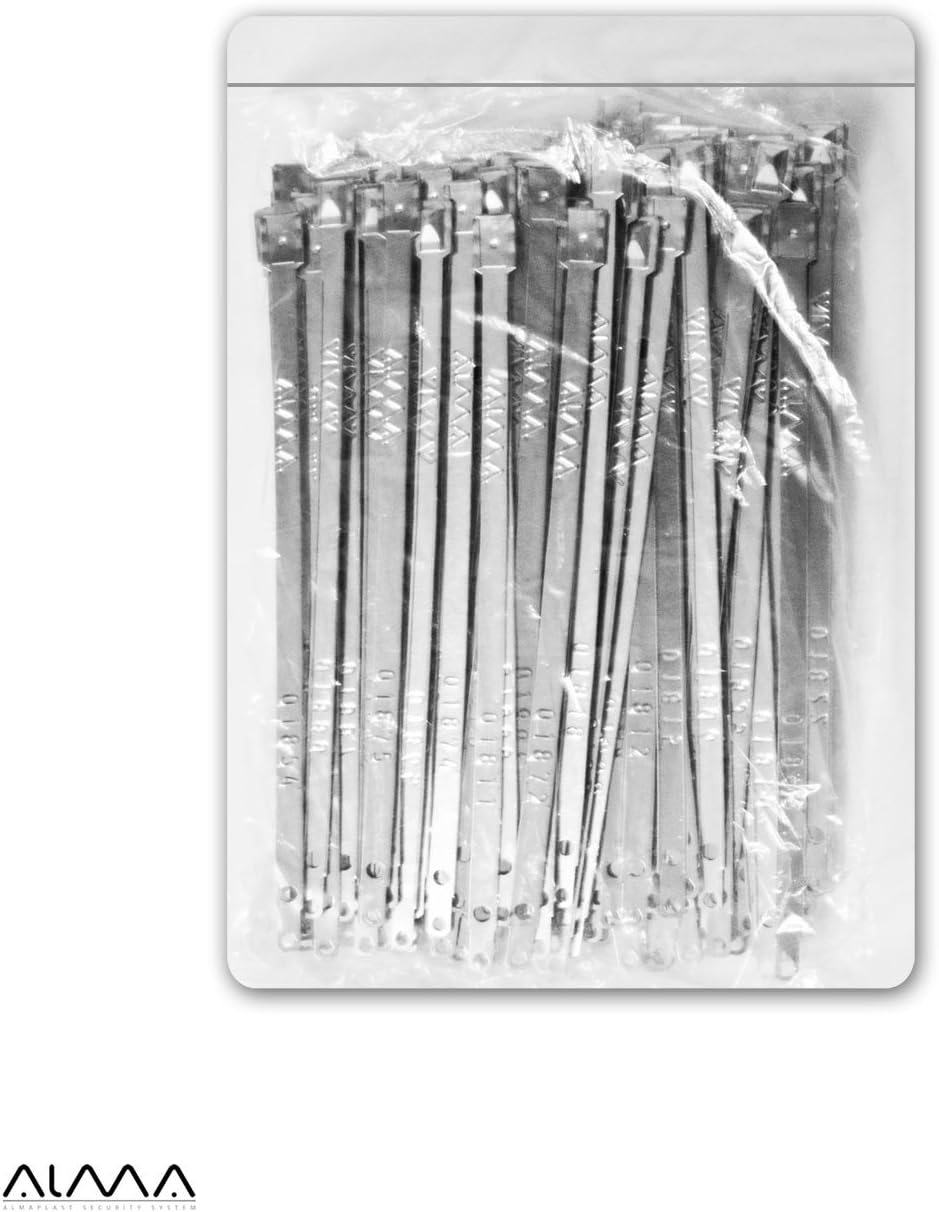 100 Plomben von Sicherheit aus Aluminium. Typ A Armband. Verschlusssystem Feste. Wirtschaftliche, ve