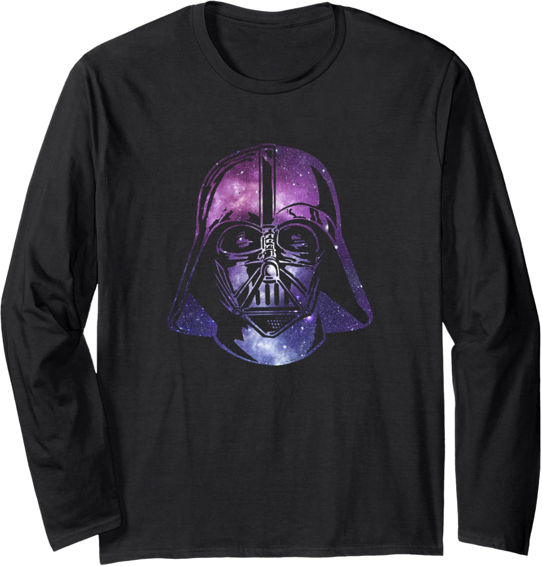 Star Wars Darth Vader Space Helmet Galaxy Langarmshirt