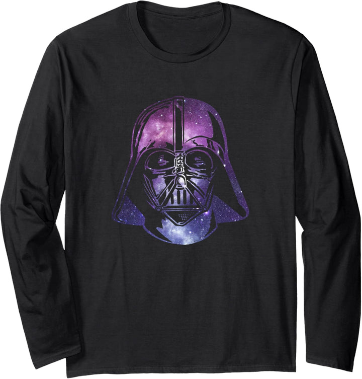 Star Wars Darth Vader Space Helmet Galaxy Langarmshirt