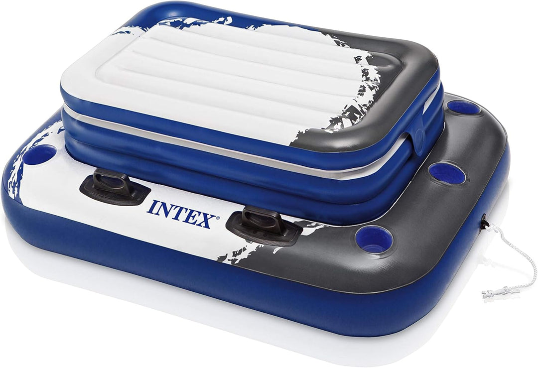 Intex Ab 14 Jahren Aufblasbarer Getränkekühler Mega Chill II 3P, Mehrfarbig, 122 X 97 cm