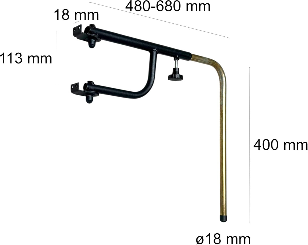 Aussenspiegel Set für Traktor mit Spiegelhalter 2-Segment konvex 435x223mm passend für New Holland J