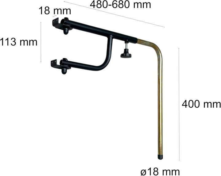 Aussenspiegel Set für Traktor mit Spiegelhalter 2-Segment konvex 435x223mm passend für New Holland J