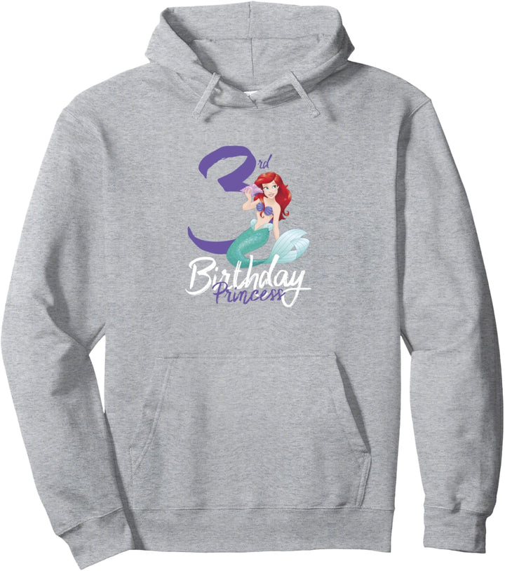 Disney Little Mermaid Ariel 3rd Birthday Princess Pullover Hoodie