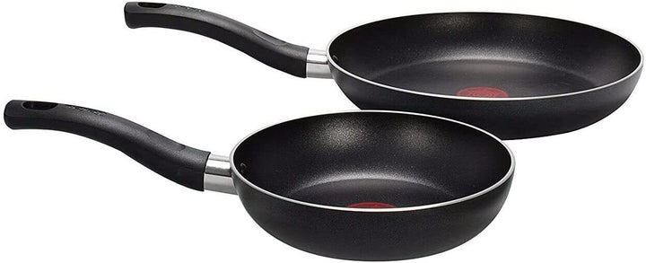 Tefal B189S2 Taste Pfannenset 2 tlg, kleine Pfanne 20 cm + Bratpfanne gross 28 cm, Innen & Aussen An