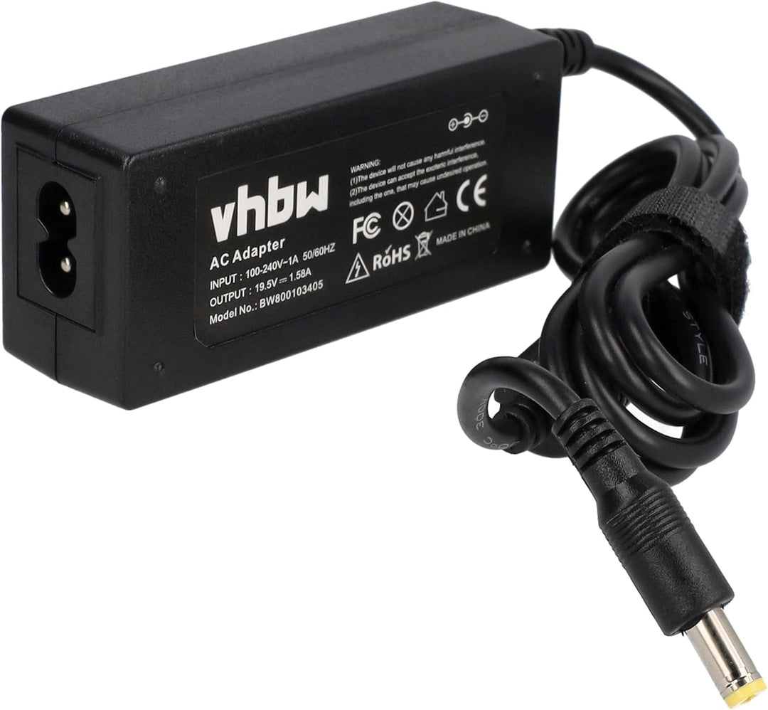 vhbw 110-220V Netzteil Ladegerät (19V, 1.58A) kompatibel mit Acer Aspire One AOA110-1982, AOA110-199