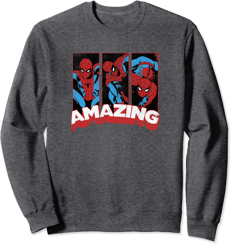 Marvel Spider Man Amazing Comic Poses Sweatshirt