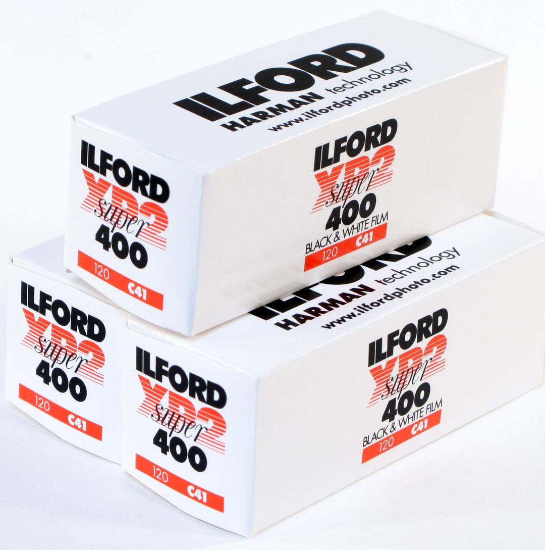 Ilford XP2 Super 400 Film, mittelgross, Schwarz / Weiss, 3 Stück