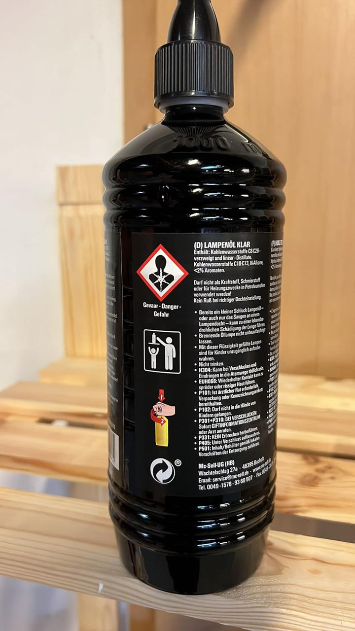 4 Liter Moritz Lampenöl für Öllampen Bambusfackeln Gartenfackel und Wandfackeln, 4 Liter