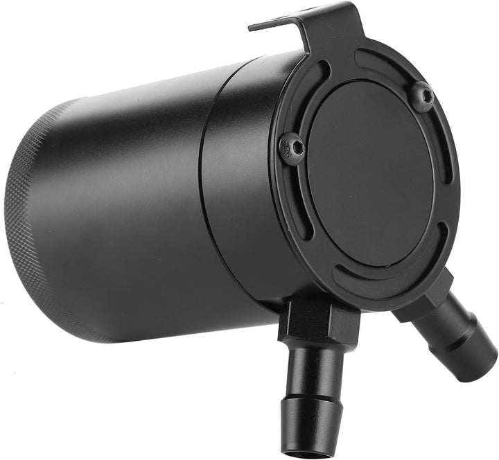 Oil Catch Tank,Ölfangbehälter,2-Port-Ölfangdose 500 Ml Prallbehälterbehälter Aus Aluminiumlegierung,
