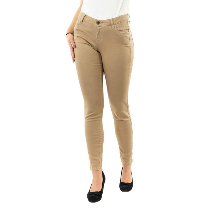 Morgan Niedrig geschnittene Skinny Jeans 34 Beige, 34 Beige